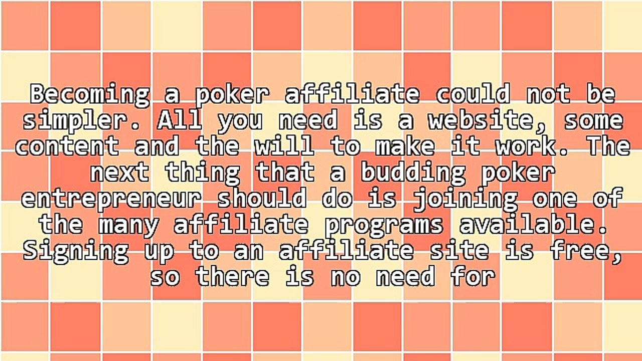 Poker Affiliates: How To Build An Online Poker Affiliate Empire