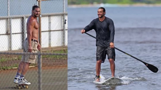 Jason Momoa Skateboards & Paddle Boards in Hawaii