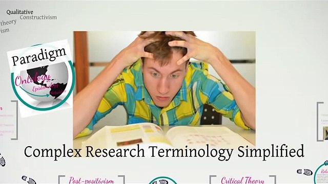 Complex Research Terminology Simplified Paradigms, Ontology, Epistemology and Methodology