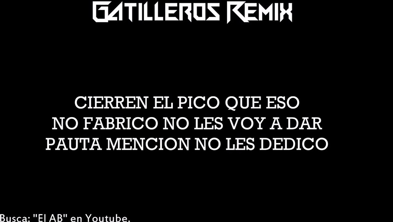Gatilleros Remix  (LETRA)  Cosculluela, Tito El Bambino, Farruko, Arcangel 2015 TIRAERA PA DON OMAR