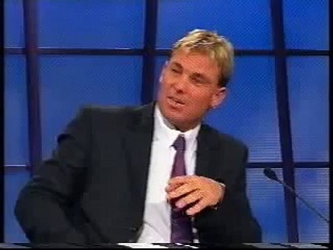 The Footy Show AFL (2003) - Shane Warne gets told by Sam