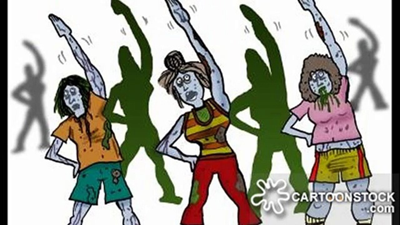 funny zumba cartoon