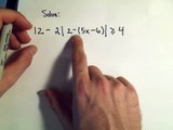 Solving Absolute Value Inequalities, MORE Examples - Example 2