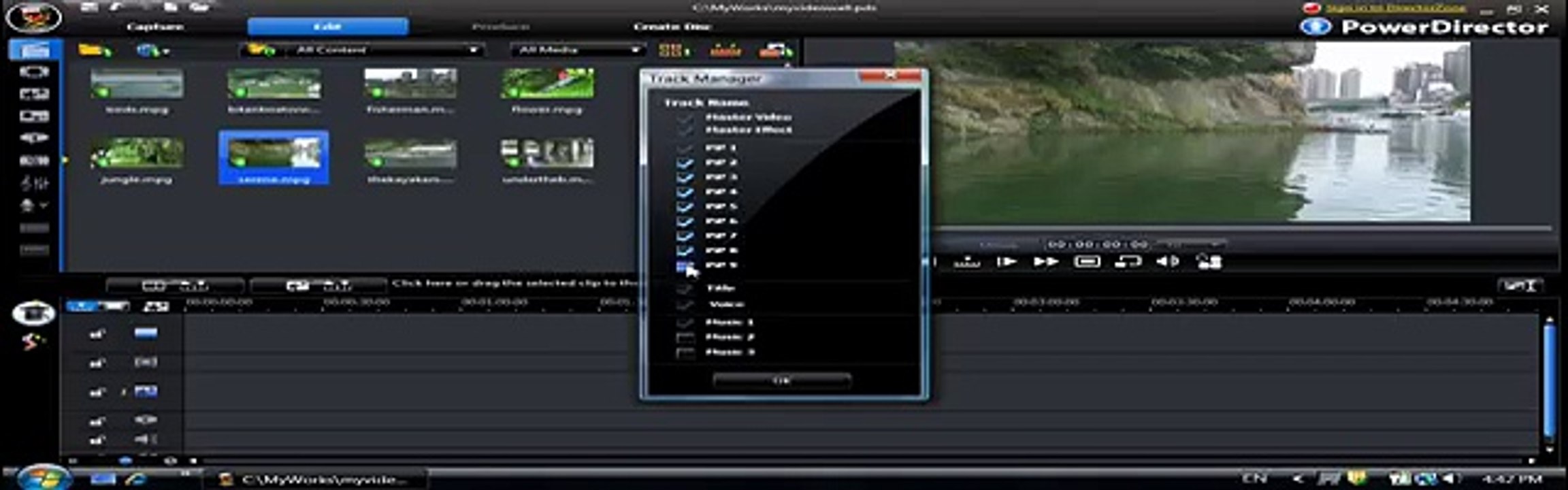 CyberLink PowerDirector 8 - Creating a Video Wall