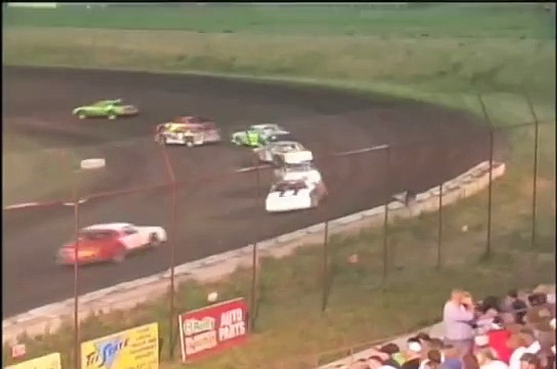 Racing Car Crash dirt track wreck street stock race car crash