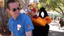 Sean meets Bugs Bunny & Daffy Duck at Six Flags Magic Mountain - Valencia, CA - 4/2/2015