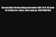 Bosch Akku Multi Cutter Gop 18 V Ec Solo 06018b0002 Video