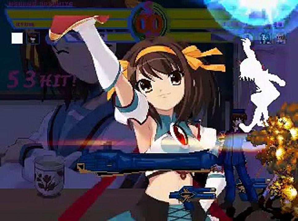 MUGEN: Haruhi and Kyon vs. Tsuruya and Mikuru