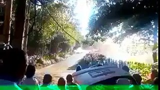 Rally crash in A Coruna, Spain