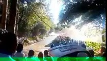 Rally crash in A Coruna, Spain