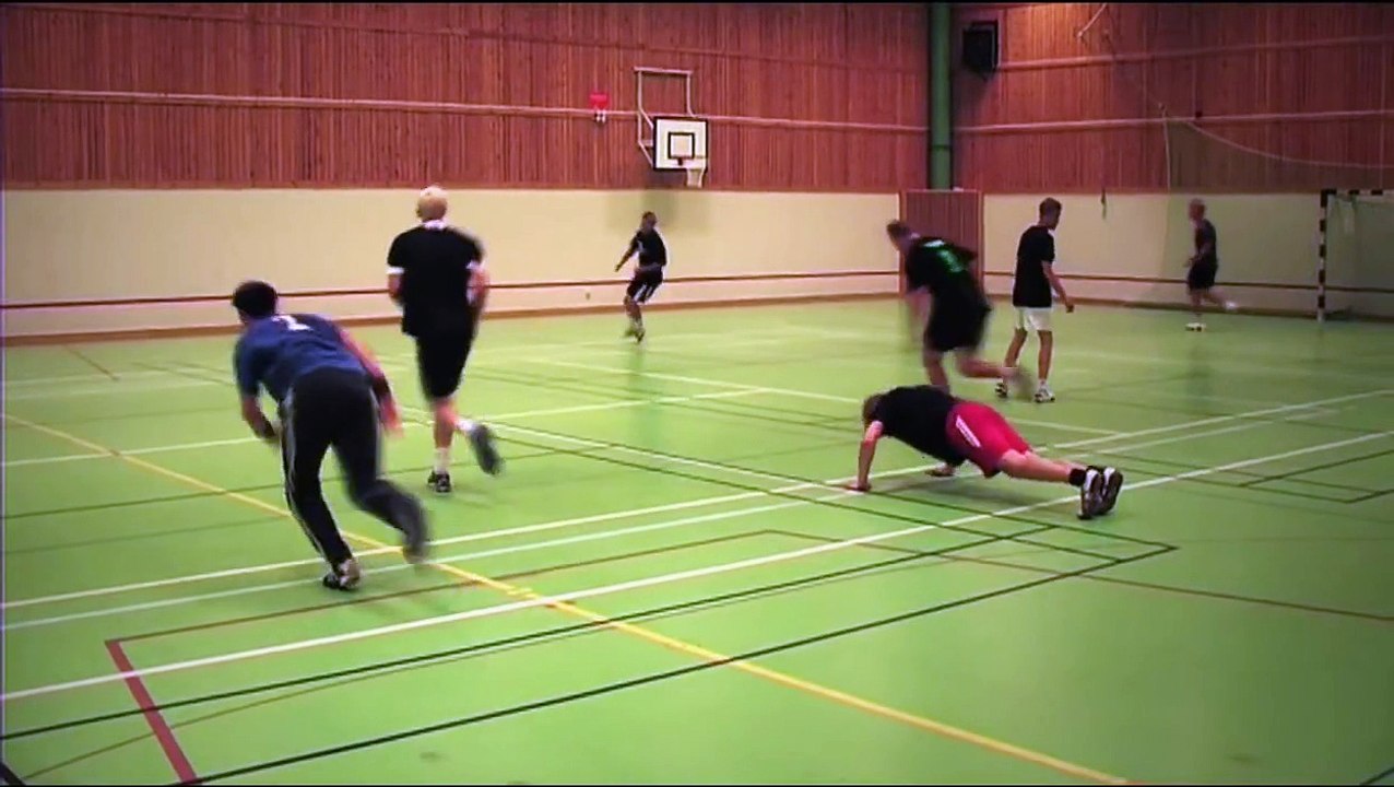 Handball training in Åhus Sweden