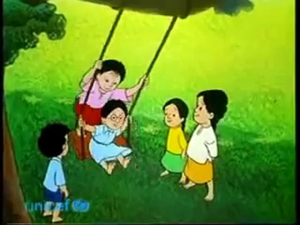 Meena Cartoon: Dividing the mango (English)