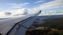 Qatar Airways A330 Oslo Landing (with Announcement)