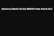 Converse Chucks All Star M9696 Farbe Red Gr365