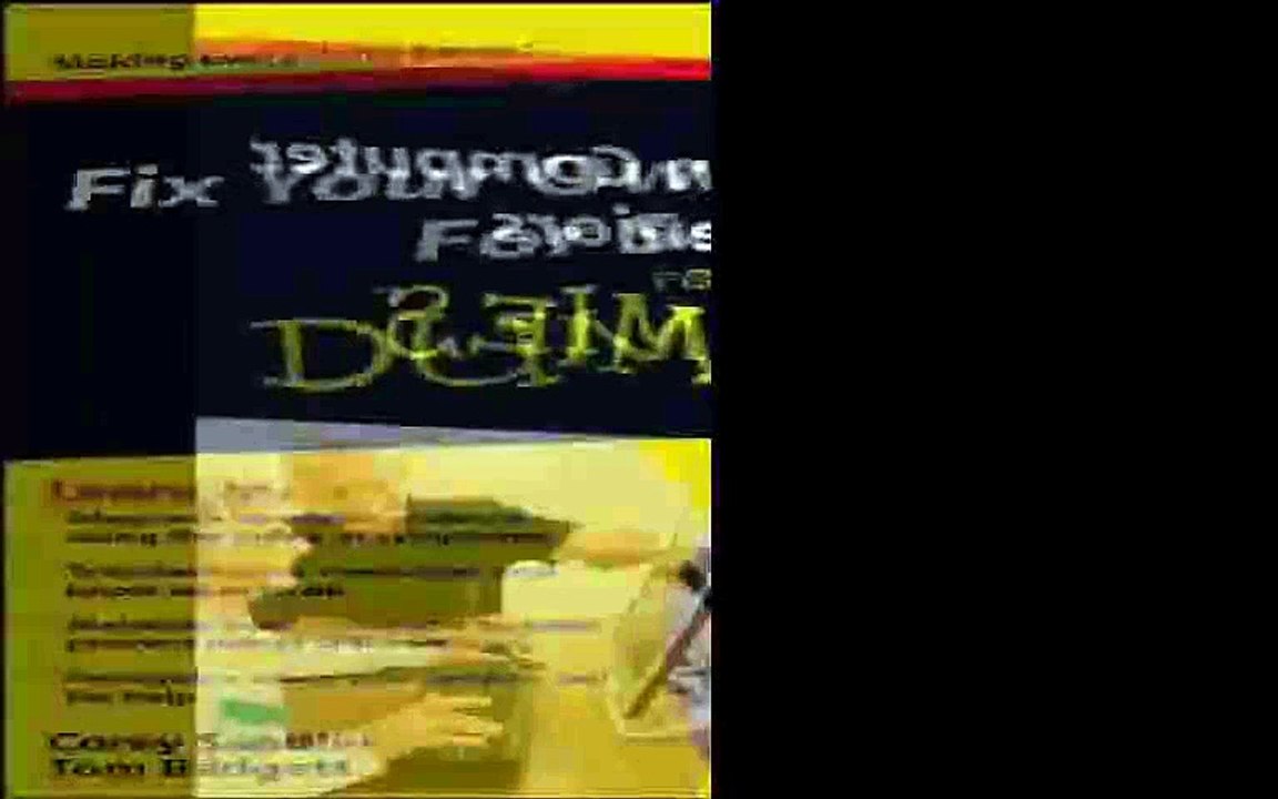 Fix Your Own Computer For Seniors For Dummies Pdf