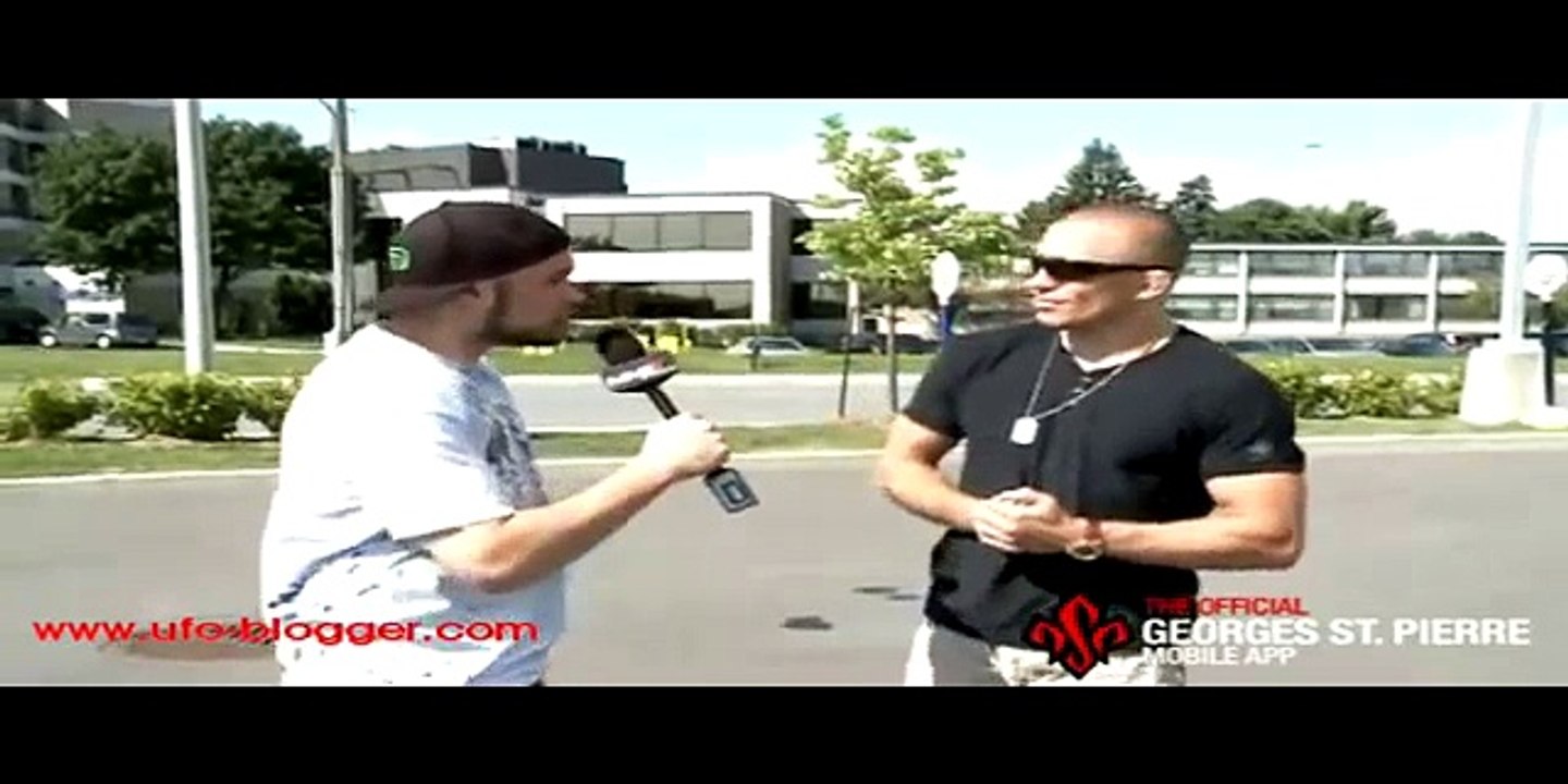 UFO Appears During Interview Of UFC Fighter George St.Pierre Aka GSP