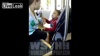 Bad parenting, Toddler disrespects his mother on the bus