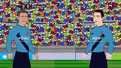 Arsenal vs West Ham 2015: Humorous Cartoon HD