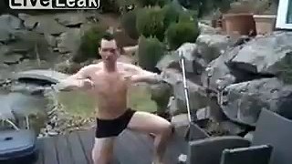 Weird Funny Jump On Swimming Pool