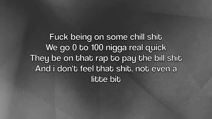 Drake - 0 to 100 // The Catch Up (Lyrics On Screen)