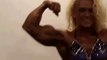 Perfect Fitness Muscle Woman flexing her Beautiful strong ripped biceps