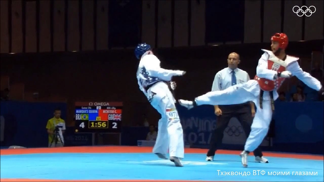 TAEKWONDO WTF. NANJING 2014 YOUTH OLYMPIC GAMES. MEN'S-63 kg. SEMI-FINAL (BRA-GBR)
