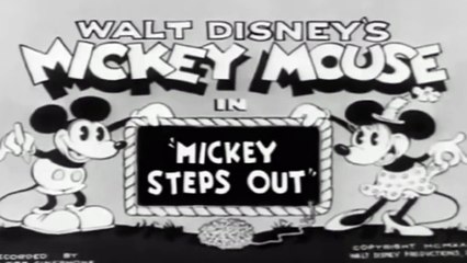 Mickey Mouse,Minnie Mouse ,Pluto Mickey Steps Out