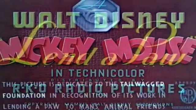 Mickey Mouse,Pluto Lend A Paw