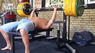 Always clever to start lifting without a spot