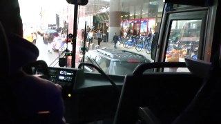 NYC Shuttlebus driver loves his horn
