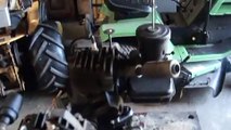 Briggs and Stratton B&S 5S Vintage engine motor twin start up
