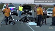 FIVE KILLED IN CALIFORNIA CRASH INVOLVING 12 MOTORBIKES