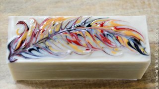 Secret Feather Swirl Cold Process Soap Making
