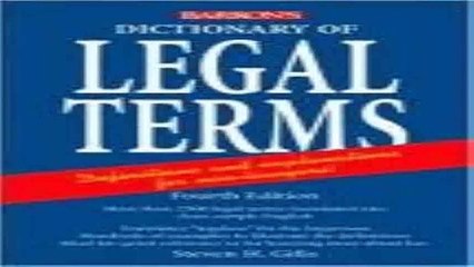 Dictionary of Legal Terms