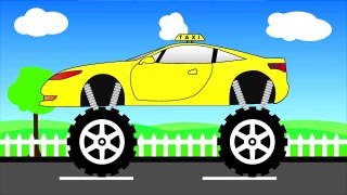 Taxi Truck Monster Trucks For Children - Taksi truk Rakasa Truk Untuk Anak mega Anak Tv