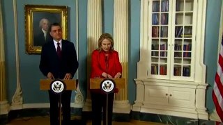 Secretary Clinton Delivers Remarks at a Signing Ceremony With Tunisian Ambassador to the U.S. Tekaya