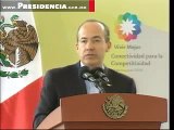 El Presidente Felipe Calderon en el evento de Conectividad para la competitividad