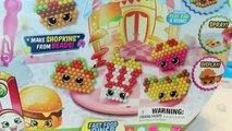 Shopkins Beados Fast Food Diner   Magically joins with Water   Shopkins Toy Review   Fun for Kids