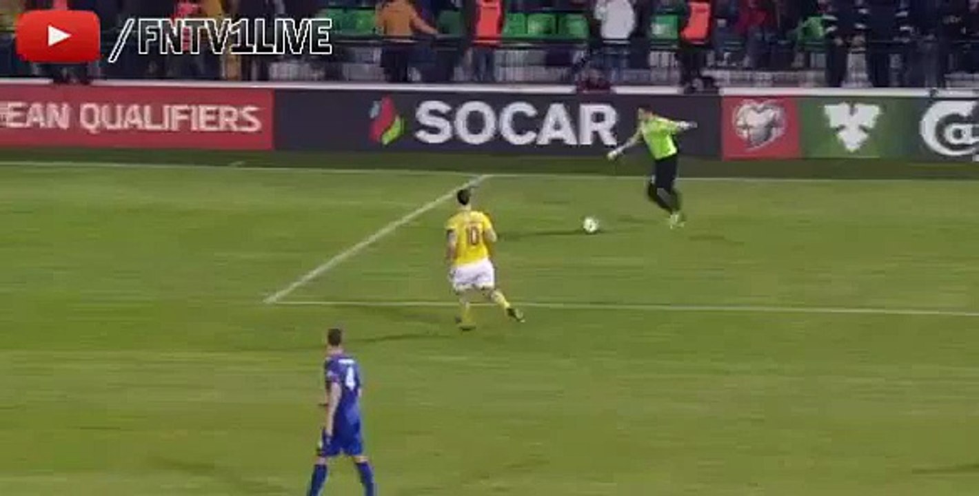 Zlatan Ibrahimovic Scores Incredible Goal For Sweden From Moldova Goalkeeper s Goal Kick