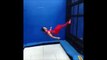 This guy can walk on walls...Insane trampoline skills