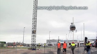 Auckland, NZ, helicopter crash - slow motion another angle - 11/22/2011