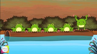Five Little Speckled Frogs Nursery Rhyme   Cartoon Animation Songs For Children