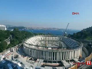 Havadan görüntülerle Vodafone Arena'da son durum