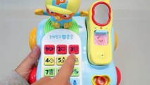 Pororo Music Telephone Toy for Kids 뽀로로 말하는 전화기 놀이 폴리 타요 장난감 Пороро Игрушки