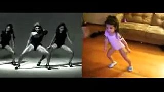 Маленькая девочка танцует как Beyonce (Бьонс, Бейонс)
