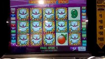 Super Happy Fortune Cat Slot Machine - $1070 Big Win Bonus Round!!!