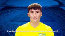 Vietnamese football star holds up Red Card to child labour