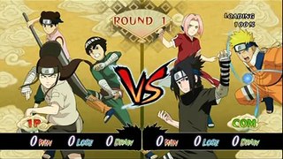 Naruto Ultimate Ninja Storm - Neji vs Sasuke (Alt Costume)
