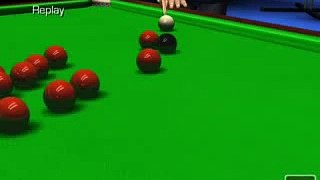 Almost impossible black potted on WC Snooker 2005 PC game