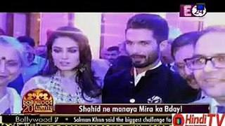 Shahid Ne Manaya Mira Ka Birthday 8th September 2015 Hindi-Tv.Com